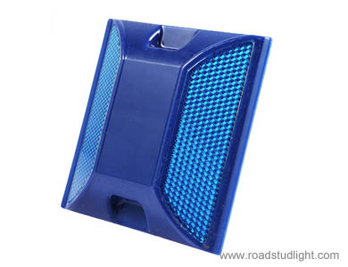 Blue reflective road stud