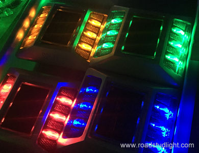 red,yellow,green blue aluminum solar road stud