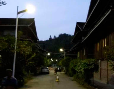 Application of all in one integrated solar street light